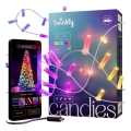 Twinkly - Guirlande LED RGB à intensité variable de Noël CANDIES 100xLED 8 m USB Wi-Fi