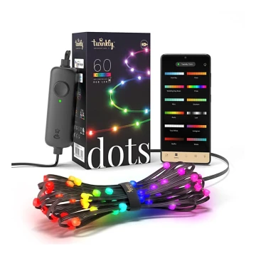 Twinkly TWD060STP-B - Ruban LED RGB  à intensité variable DOTS 60xLED 3 m Wi-Fi USB