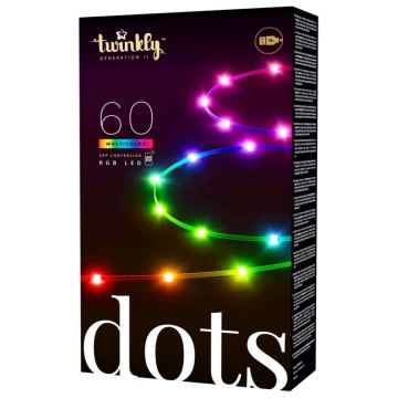 Twinkly TWD060STP-B - Ruban LED RGB  à intensité variable DOTS 60xLED 3 m Wi-Fi USB