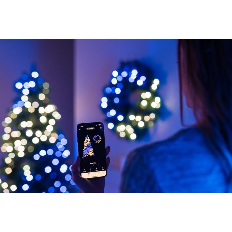 Éclairage de Noël à piles, 40 lumières LED, 6 mètres, LED RVB, Décorations de Noël