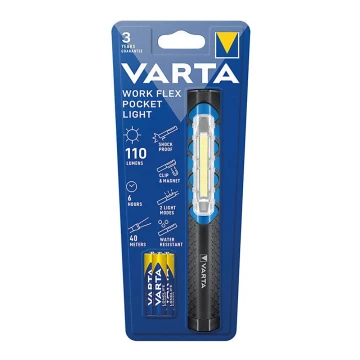 Varta 17647101421 - Lampe torche LED WORK FLEX POCKET LIGHT LED/3xAAA IPX4
