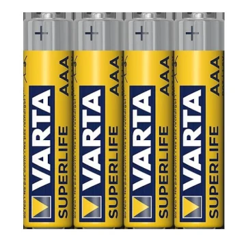 Varta 2003101304 - x4 Pile zinc-carbone SUPERLIFE AAA 1,5V