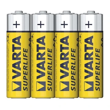 Varta 2006 - 4 pc Pile zinc-carbone SUPERLIFE AA 1,5V