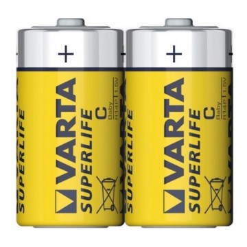 Varta 2014 - 2 pc Pile zinc-carbone SUPERLIFE C 1,5V