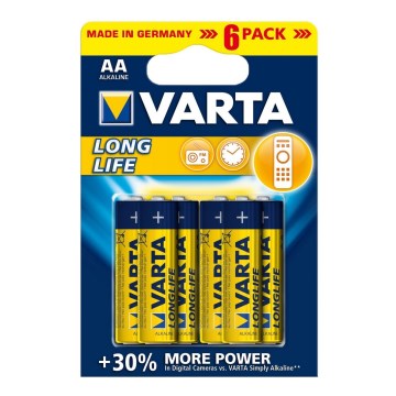 Varta 4106 - 6 pc Pile alcaline LONGLIFE EXTRA AA 1,5V