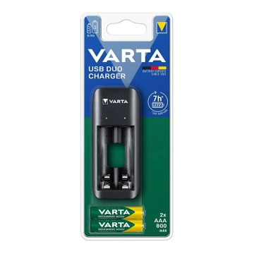 Varta 57651201421 - Chargeur de piles 2xAA/AAA 800mAh 5V