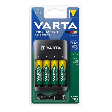 Varta 57652101451 - Chargeur de piles 4xAA/AAA 2100mAh 5V