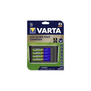 VARTA 57675 - Chargeur LCD Ultra fast 4xAA/AAA charge de 15min