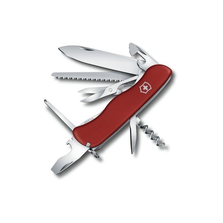Victorinox - Couteau de poche multifonction 11,1 cm / 14 fonctions rouge