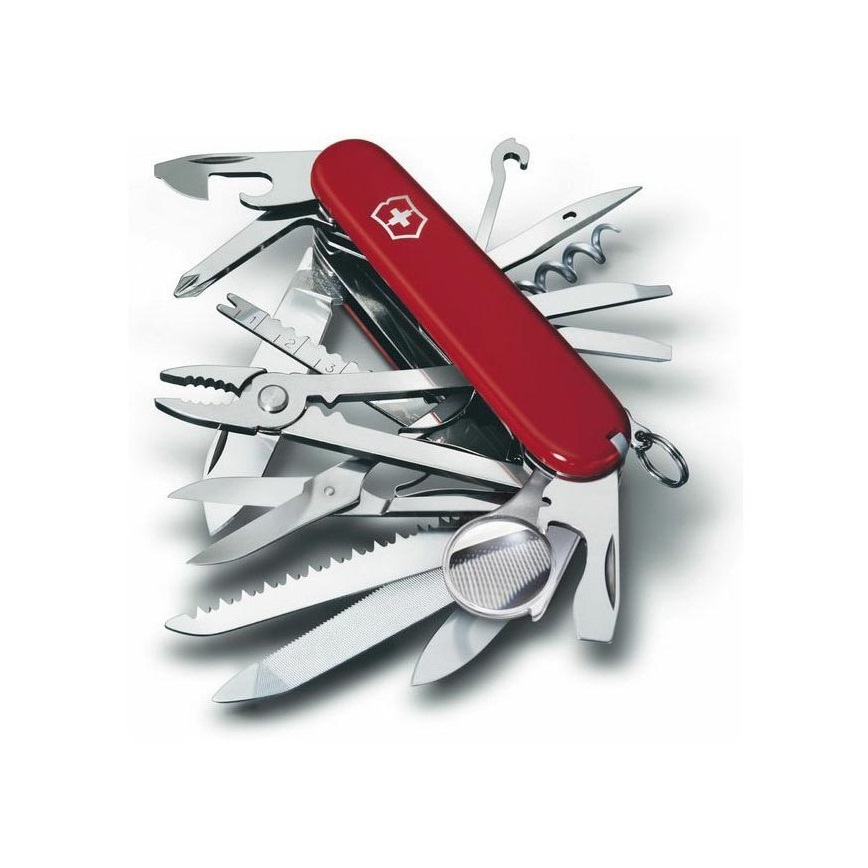 Victorinox - Couteau de poche multifonction 9,1 cm/ 33 fonctions rouge