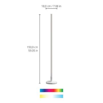 WiZ - Lampadaire LED RVBW à intensité variable POLE LED/13W/230V 2200-6500K Wi-Fi