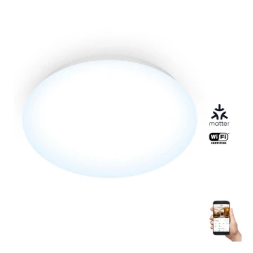 WiZ - Plafonnier LED à intensité variable SUPERSLIM LED/17W/230V 4000K Wi-Fi