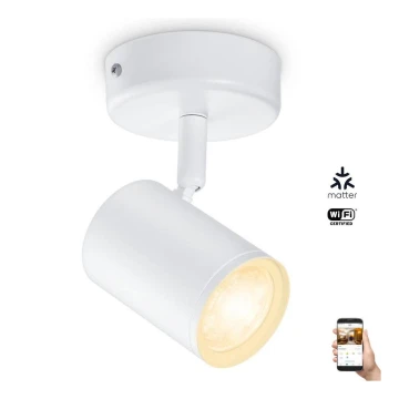 WiZ - Spot LED à intensité variable IMAGEO 1xGU10/4,9W/230V 2700-6500K CRI 90 Wi-Fi blanc