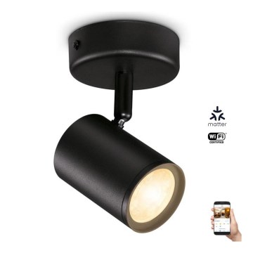 WiZ - Spot LED à intensité variable IMAGEO 1xGU10/4,9W/230V 2700-6500K CRI 90 Wi-Fi noir