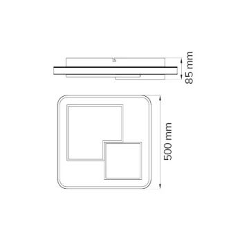 Wofi 11610 - Plafonnier à intensité variable FELA LED/40,5W/230V 3000K