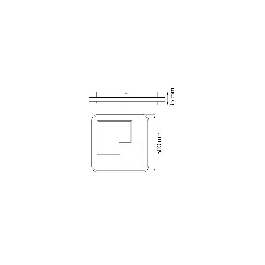 Wofi 11610 - Plafonnier à intensité variable FELA LED/40,5W/230V 3000K