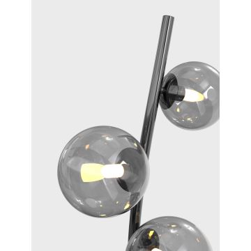 Wofi 3014-905 - Lampadaire LED NANCY 9xG9/3,5W/230V chrome noir