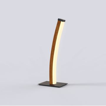 Wofi 8020-106 - Lampe de table tactile BOLOGNA LED/10W/230V bois