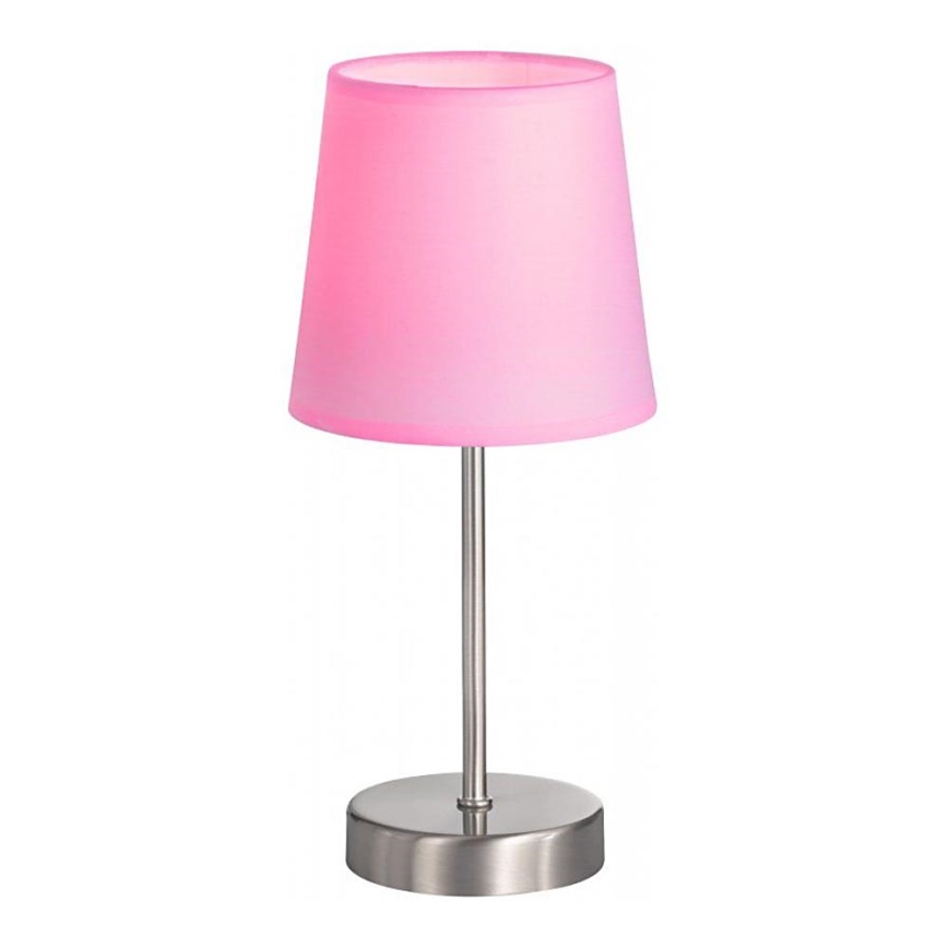 Wofi 832401949000 - Lampe de table CESENA 1xE14/42W/230V rose