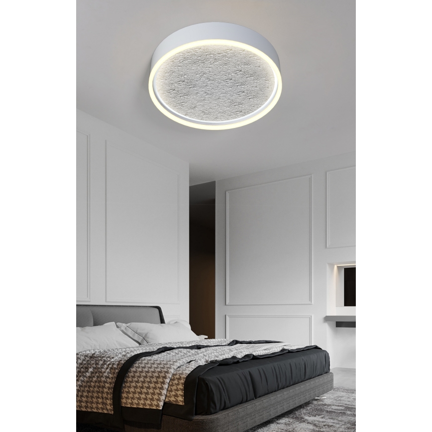 Wofi 9002-103M - Plafonnier à intensité variable BORDEAUX LED/37W/230V argent