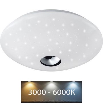 Wofi 9315.01.06.6320 - Plafonnier FOCUS LED/15W/230V 3000/4200/6500K d. 32 cm