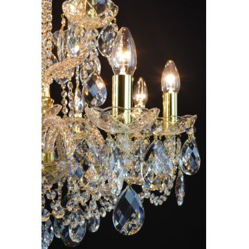 Wranovsky JWZ125122230 - Lustre en cristal avec chaîne MARIERA 12xE14/40W/230V