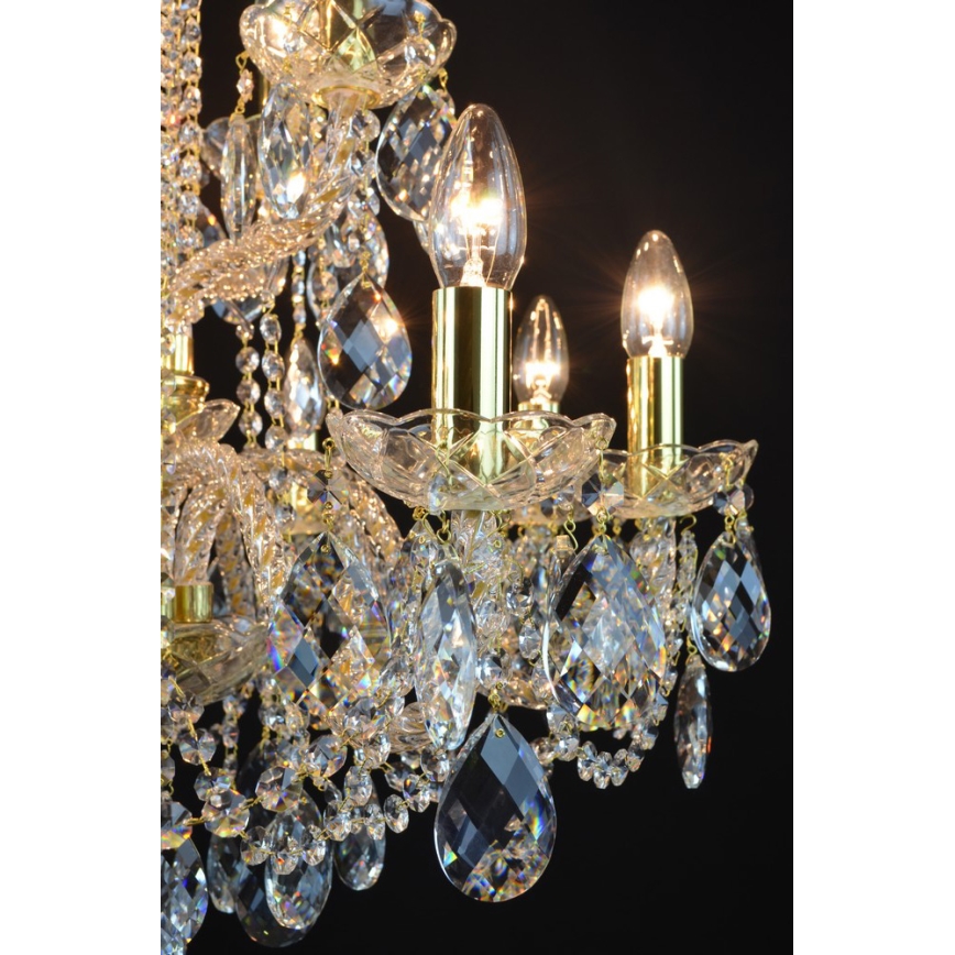 Wranovsky JWZ125122230 - Lustre en cristal avec chaîne MARIERA 12xE14/40W/230V