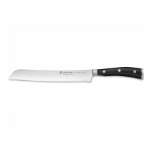 Wüsthof - Couteau à pain de cuisine CLASSIC IKON 20 cm noir