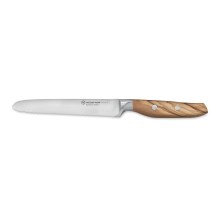 Wüsthof - Couteau de cuisine dentelé AMICI 14 cm bois d'olivier