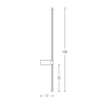 Zambelis 20117 - Applique murale LED/20W/230V doré