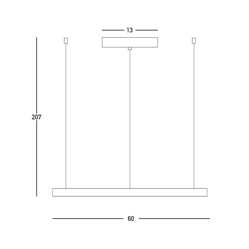 Zambelis 23032 - Suspension filaire à intensité variable LED/28W/230V 3000K d. 60 cm doré