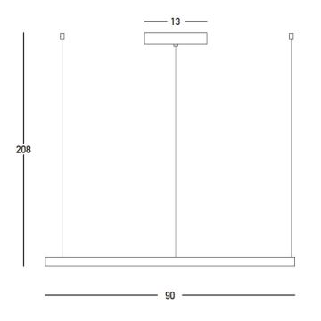 Zambelis 23034 - Suspension filaire à intensité variable LED/45W/230V 3000K d. 90 cm doré