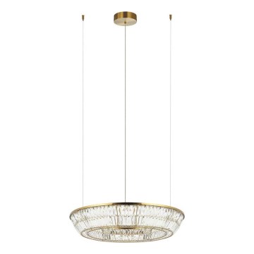 Zambelis 23048 - Suspension filaire à intensité variable en cristal LED/55W/230V CRI 90 3000K d. 80 cm laiton