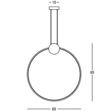 Zambelis 23094 - Suspension filaire à intensité variable LED/24W/230V 3000K doré