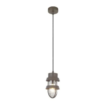 Zambelis E172 - Suspension d'extérieur 1xE27/40W/230V IP54 marron