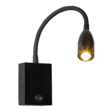 Zambelis H32 - LED Petite lampe flexible LED/3W/230V noir