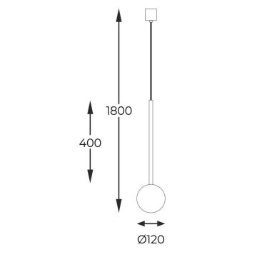 Zuma Line - Suspension filaire 1xG9/40W/230V
