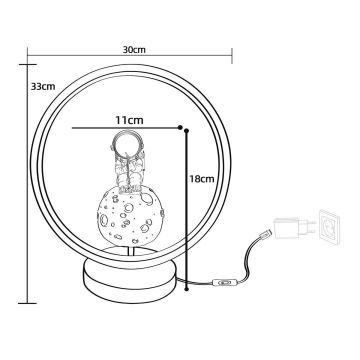 Zuma Line - Lampe de table enfant LED/4W/230V astronaut/résine