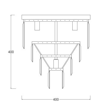 Zuma Line - Plafonnier en cristal 5xE14/40W/230V