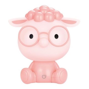 Zuma Line - Lampe de table à intensité variable pour enfants LED/3W/230V rose mouton