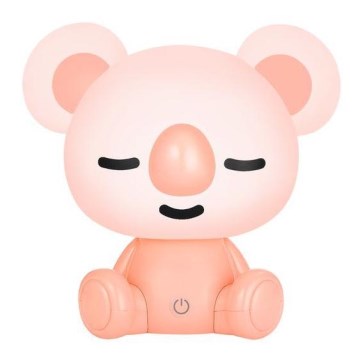 Zuma Line - Lampe de table tactile à intensité variable pour enfants LED/3W/230V koala rose