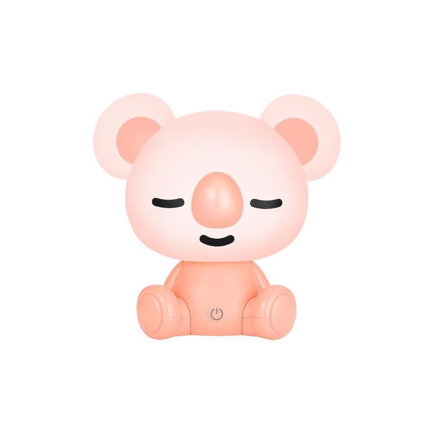 Zuma Line - Lampe de table tactile à intensité variable pour enfants LED/3W/230V koala rose