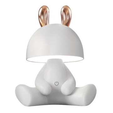 Zuma Line - Lampe de table tactile à intensité variable pour enfants LED/3W/230V lièvre blanc