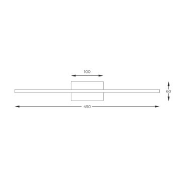 Zuma Line - Applique LED pour tableau LED/10W/230V 45 cm doré