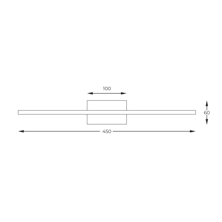 Zuma Line - Applique LED pour tableau LED/10W/230V 45 cm doré