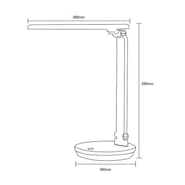 Zuma Line - Lampe de table LED/5W/230V 3000-6000K noir